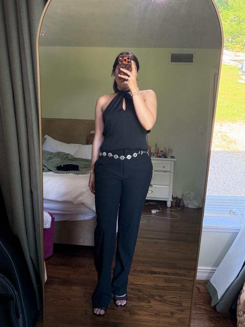 Express Black Halter top
